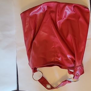 Large faux leather bag